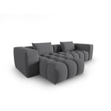 Verona 3-Sitzer Ecksofa, Linke Seite, aus Strukturierter Stoff in Grau (Sorella 89), 260x145 cm von Cosmopolitan Design – Bild 4