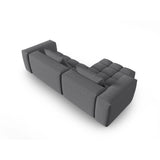 Verona 3-Sitzer Ecksofa, Linke Seite, aus Strukturierter Stoff in Grau (Sorella 89), 260x145 cm von Cosmopolitan Design – Bild 5