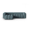 Verona 3-Sitzer Ecksofa, Linke Seite, aus Strukturierter Stoff in Hellblau (Sorella 76), 260x145 cm von Cosmopolitan Design – Bild 1