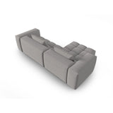 Verona 3-Sitzer Ecksofa, Linke Seite, aus Strukturierter Stoff in Warmes Grau (Sorella 84), 260x145 cm von Cosmopolitan Design – Bild 5
