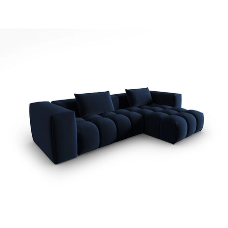 Verona 3-Sitzer Ecksofa, Rechte Seite, aus Samt in Königsblau (Casino Deep Blue), 260x145 cm von Cosmopolitan Design – Bild 3