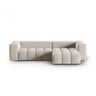 Verona 3-Sitzer Ecksofa, Rechte Seite, aus Samt oder Strukturstoff, 260x145 cm von Cosmopolitan Design – Bild 1