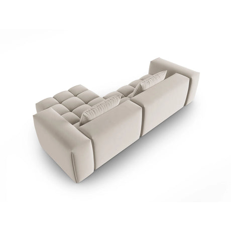 Verona 3-Sitzer Ecksofa, Rechte Seite, aus Samt oder Strukturstoff, 260x145 cm von Cosmopolitan Design – Bild 5