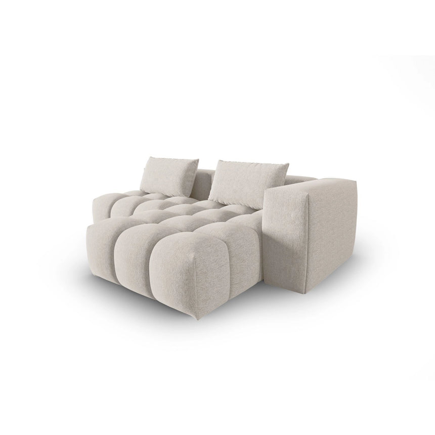 Verona 3-Sitzer Ecksofa, Rechte Seite, aus Strukturierter Stoff in Beige (Sorella 03), 205x145 cm von Cosmopolitan Design – Bild 4