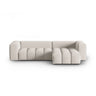 Verona 3-Sitzer Ecksofa, Rechte Seite, aus Strukturierter Stoff in Beige (Sorella 03), 260x145 cm von Cosmopolitan Design – Bild 1