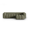 Verona 3-Sitzer Ecksofa, Rechte Seite, aus Strukturierter Stoff in Dunkles olivgrün (Sorella 34), 260x145 cm von Cosmopolitan Design – Bild 1