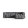 Verona 3-Sitzer Ecksofa, Rechte Seite, aus Strukturierter Stoff in Grau (Sorella 89), 260x145 cm von Cosmopolitan Design – Bild 1