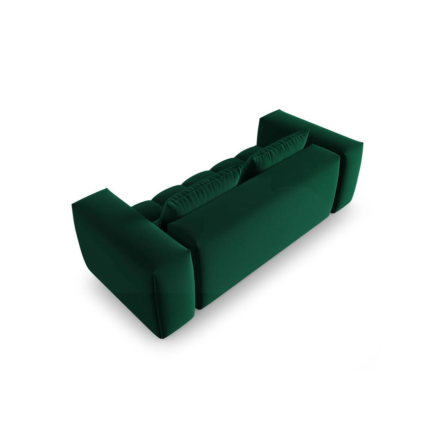 Verona 3-Sitzer Sofa aus Samt in Flaschengrün (Casino Deep Green), 200x85 cm von Cosmopolitan Design – Bild 4