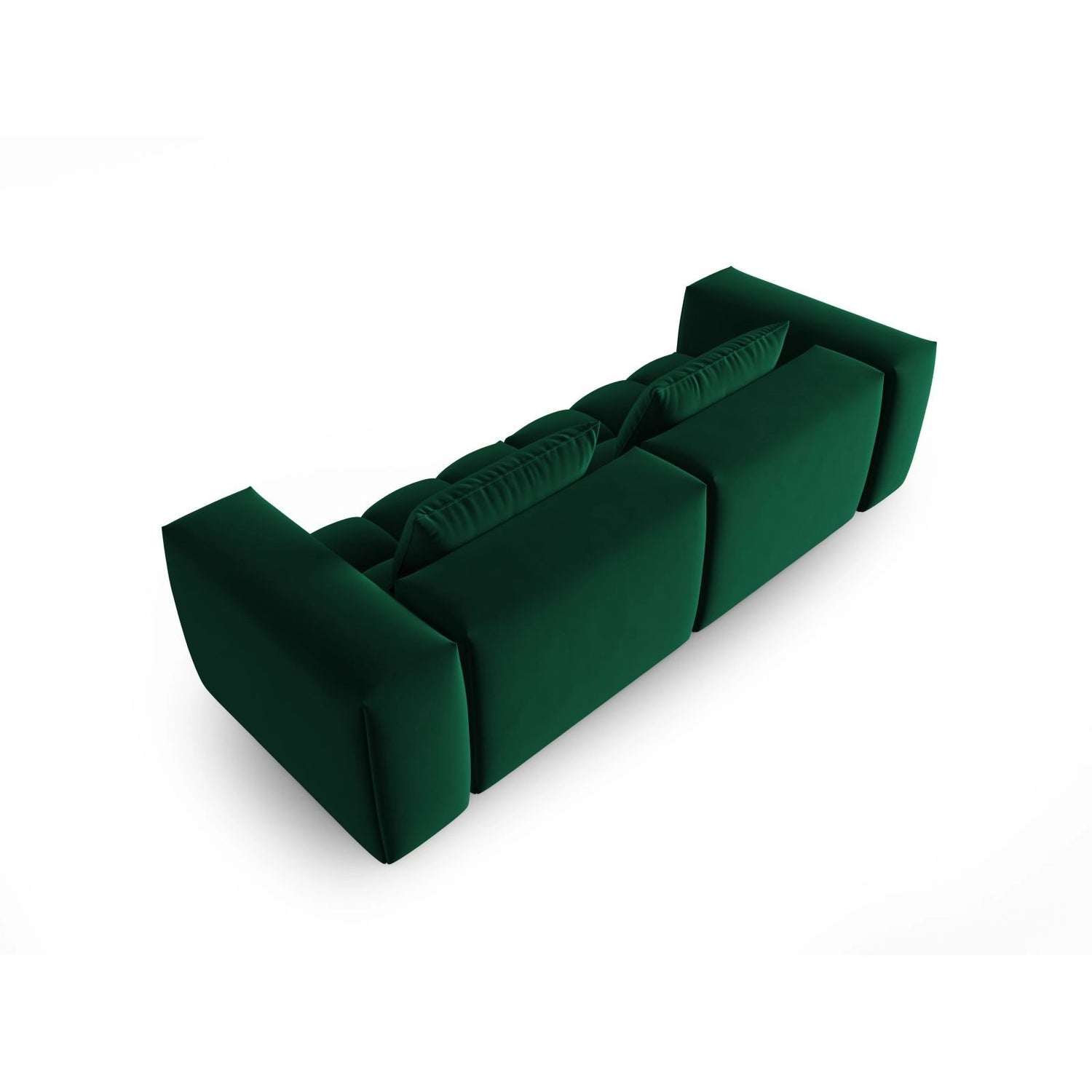 Verona 3-Sitzer Sofa aus Samt in Flaschengrün (Casino Deep Green), 230x85 cm von Cosmopolitan Design – Bild 4