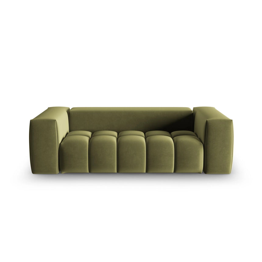 Verona 3-Sitzer Sofa aus Samt in Hellgrün (Casino Forest), 200x85 cm von Cosmopolitan Design – Bild 1