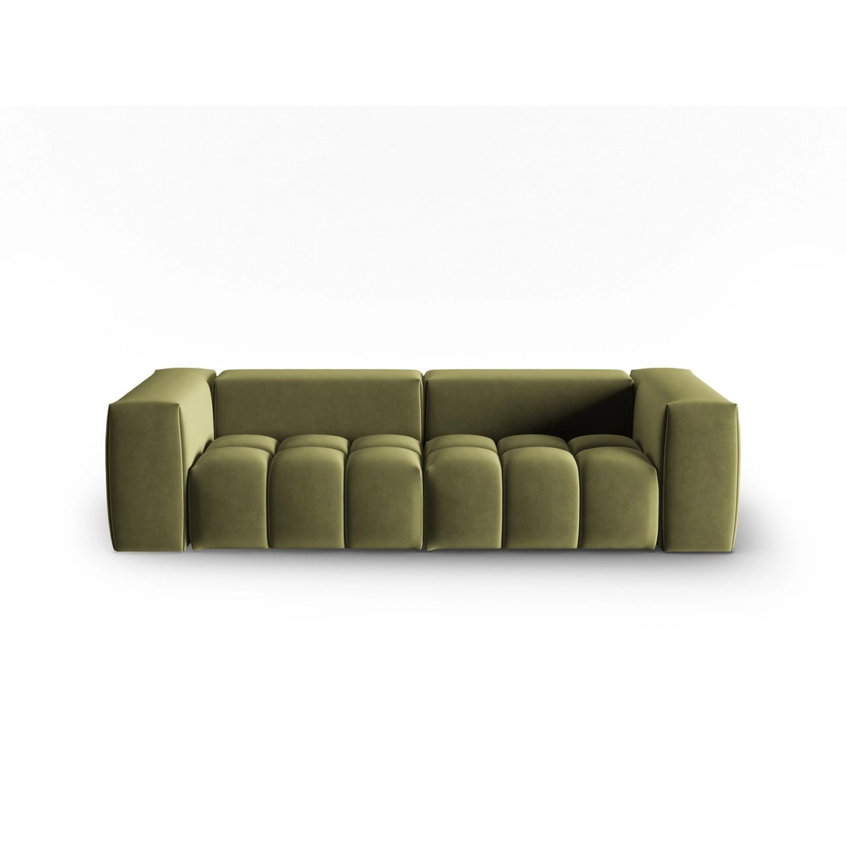 Verona 3-Sitzer Sofa aus Samt in Hellgrün (Casino Forest), 230x85 cm von Cosmopolitan Design – Bild 1