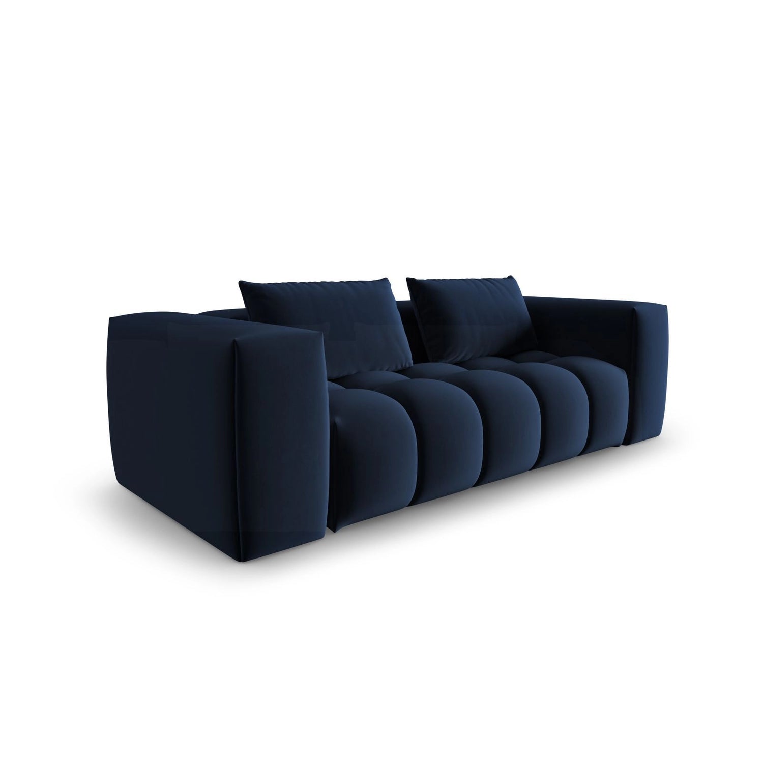 Verona 3-Sitzer Sofa aus Samt in Königsblau (Casino Deep Blue), 200x85 cm von Cosmopolitan Design – Bild 3