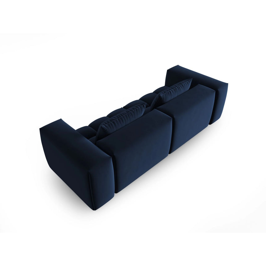 Verona 3-Sitzer Sofa aus Samt in Königsblau (Casino Deep Blue), 230x85 cm von Cosmopolitan Design – Bild 4