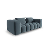 Verona 3-Sitzer Sofa aus Samt in Pastellblau (Casino Dark Blue), 200x85 cm von Cosmopolitan Design – Bild 3