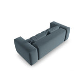 Verona 3-Sitzer Sofa aus Samt in Pastellblau (Casino Dark Blue), 200x85 cm von Cosmopolitan Design – Bild 4