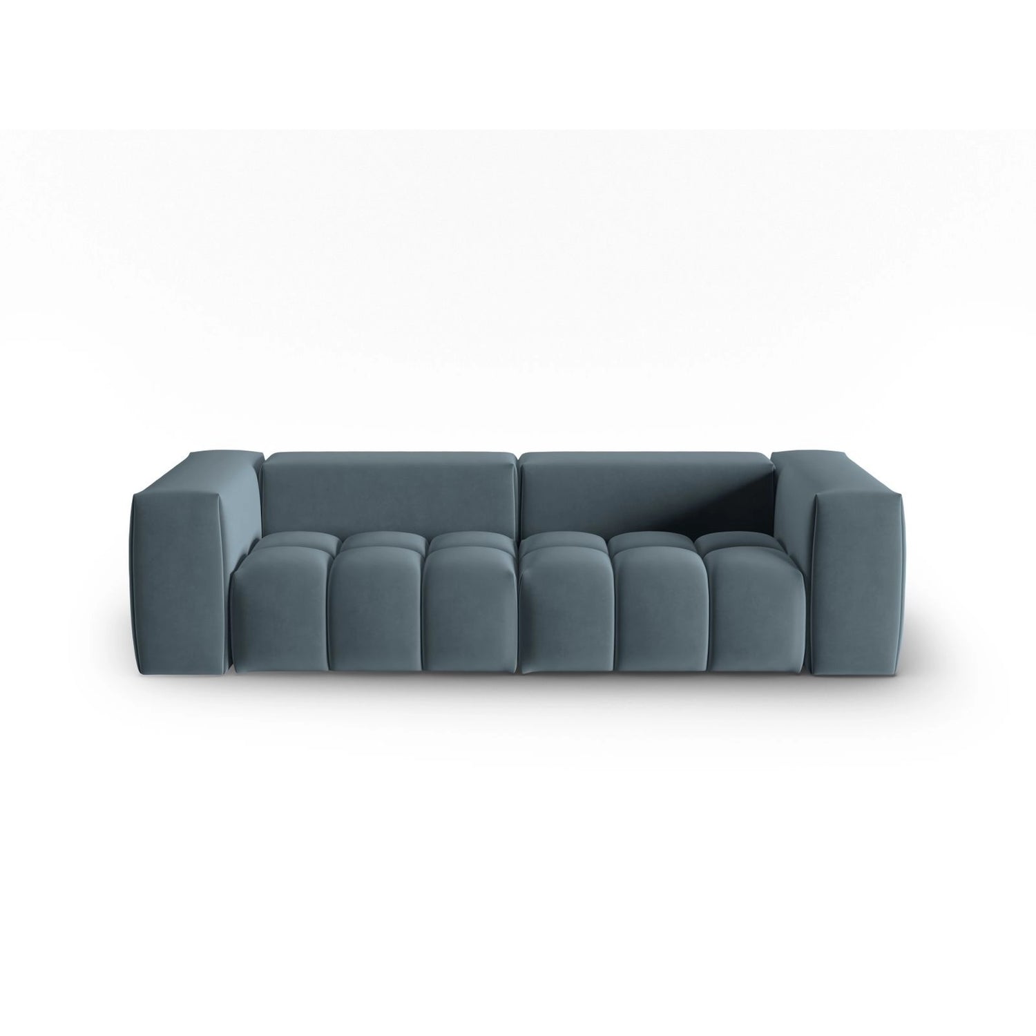 Verona 3-Sitzer Sofa aus Samt in Pastellblau (Casino Dark Blue), 230x85 cm von Cosmopolitan Design – Bild 1