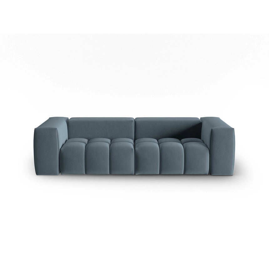 Verona 3-Sitzer Sofa aus Samt in Pastellblau (Casino Dark Blue), 230x85 cm von Cosmopolitan Design – Bild 1