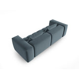 Verona 3-Sitzer Sofa aus Samt in Pastellblau (Casino Dark Blue), 230x85 cm von Cosmopolitan Design – Bild 4
