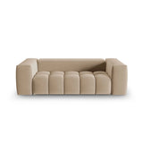 Verona 3-Sitzer Sofa aus Samt in Sand (Casino Lion), 200x85 cm von Cosmopolitan Design – Bild 1