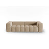Verona 3-Sitzer Sofa aus Samt in Sand (Casino Lion), 230x85 cm von Cosmopolitan Design – Bild 1