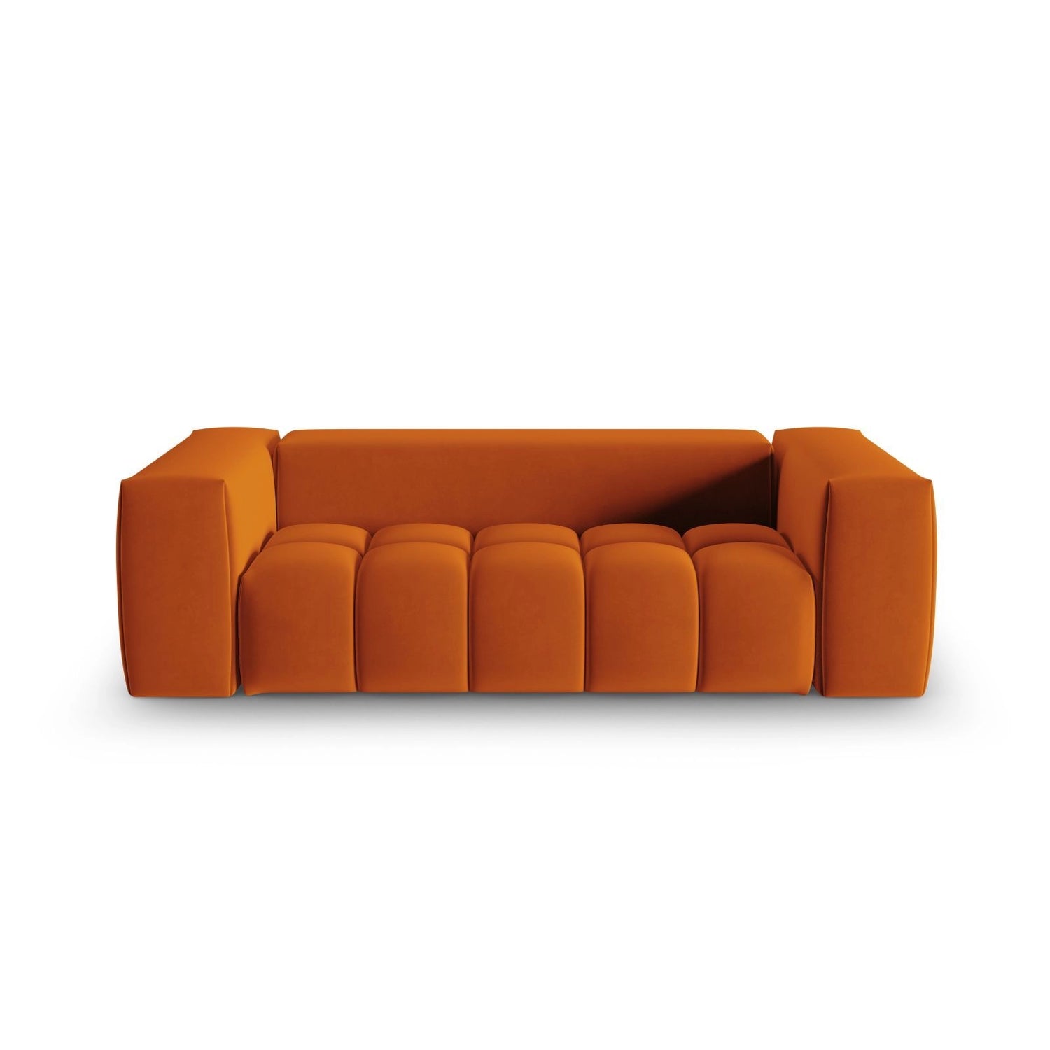 Verona 3-Sitzer Sofa aus Samt in Terrakotta (Casino Terracota), 200x85 cm von Cosmopolitan Design – Bild 1