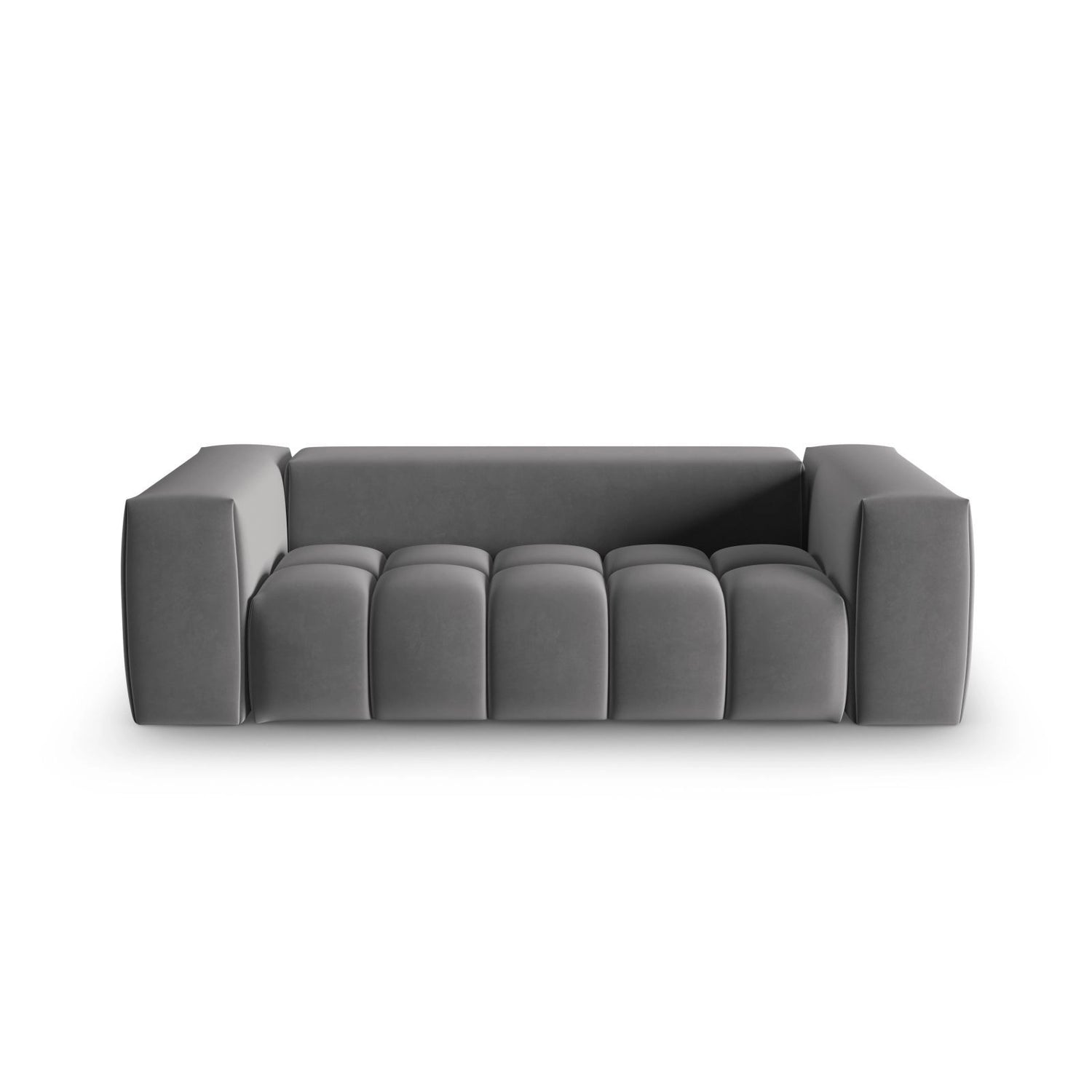 Verona 3-Sitzer Sofa aus Samt in Warmes Grau (Casino Anthracite), 200x85 cm von Cosmopolitan Design – Bild 1