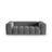 Verona 3-Sitzer Sofa aus Samt in Warmes Grau (Casino Anthracite), 200x85 cm von Cosmopolitan Design – Bild 1