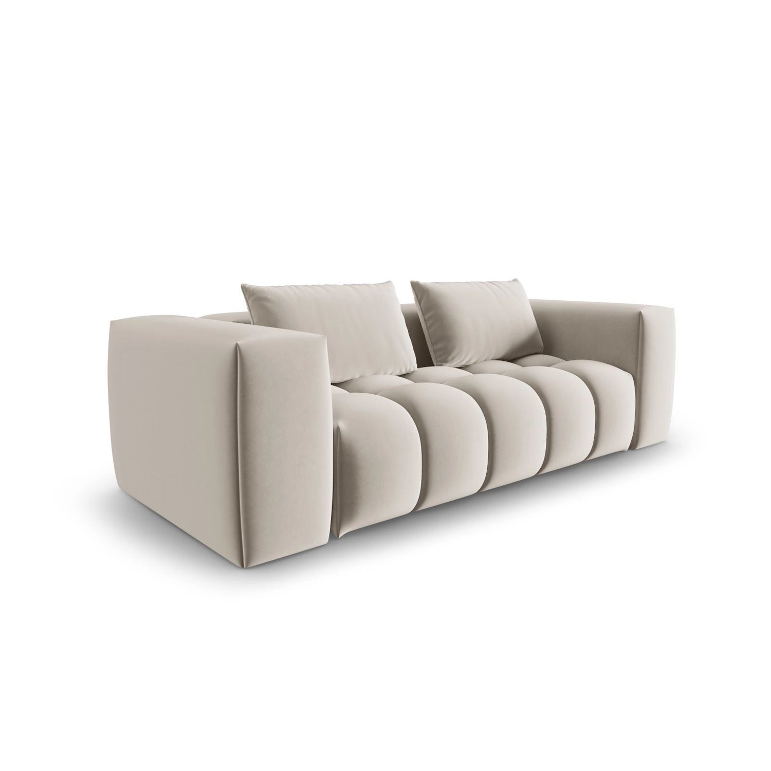 Verona 3-Sitzer Sofa aus Samt oder Strukturstoff, 200x85 cm von Cosmopolitan Design – Bild 3