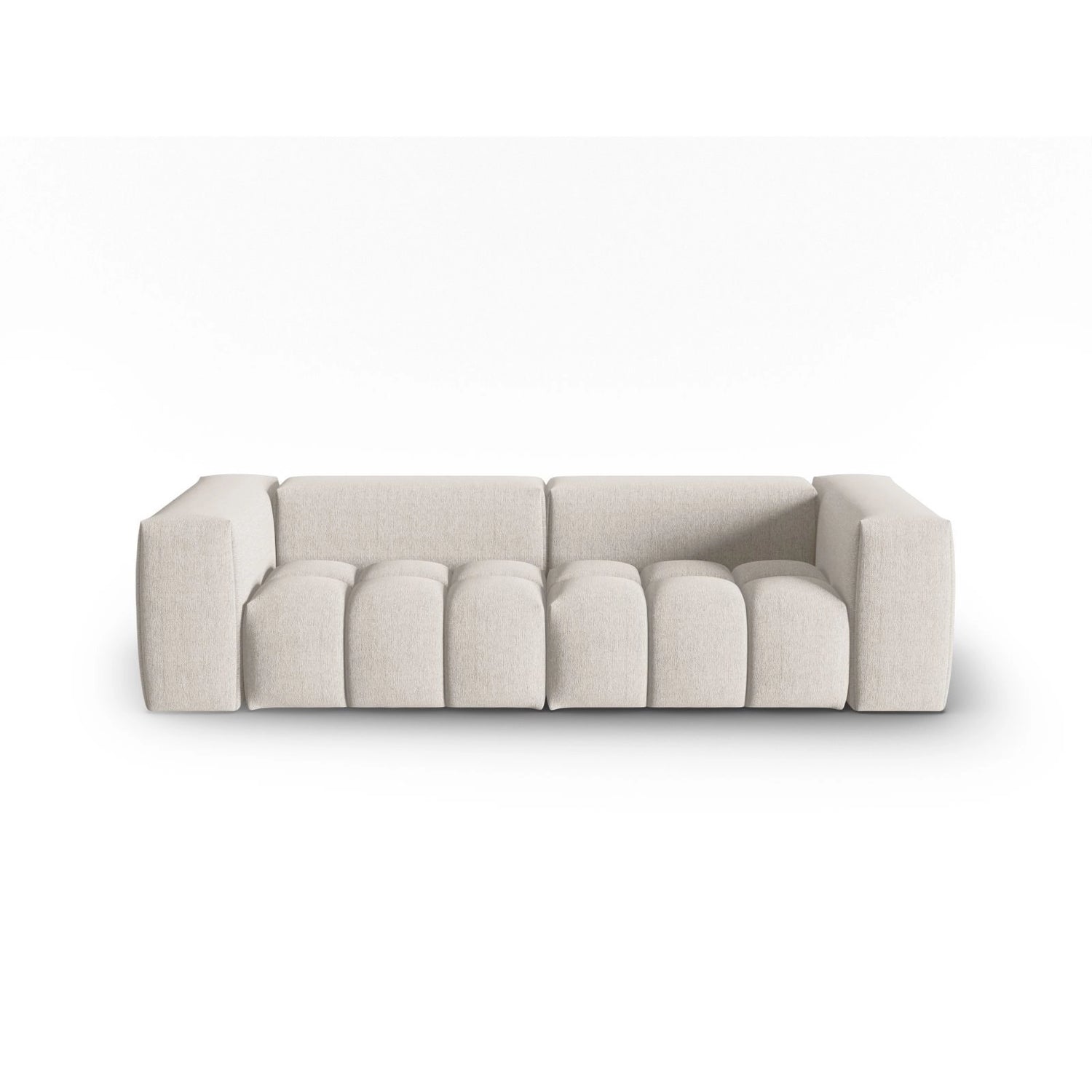 Verona 3-Sitzer Sofa aus Strukturierter Stoff in Beige (Sorella 03), 230x85 cm von Cosmopolitan Design – Bild 1