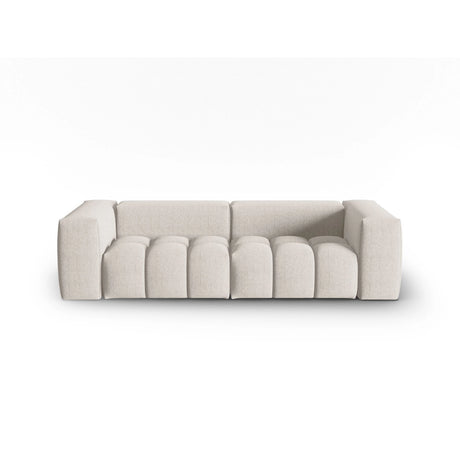 Verona 3-Sitzer Sofa aus Strukturierter Stoff in Beige (Sorella 03), 230x85 cm von Cosmopolitan Design – Bild 1
