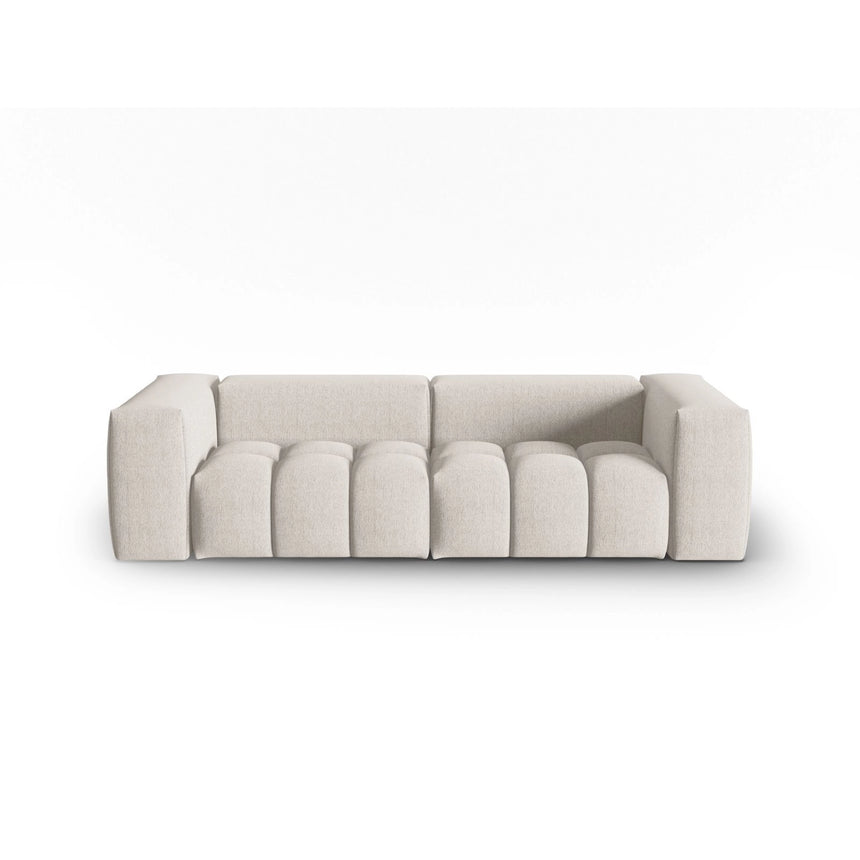 Verona 3-Sitzer Sofa aus Strukturierter Stoff in Beige (Sorella 03), 230x85 cm von Cosmopolitan Design – Bild 1