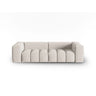 Verona 3-Sitzer Sofa aus Strukturierter Stoff in Beige (Sorella 03), 230x85 cm von Cosmopolitan Design – Bild 1