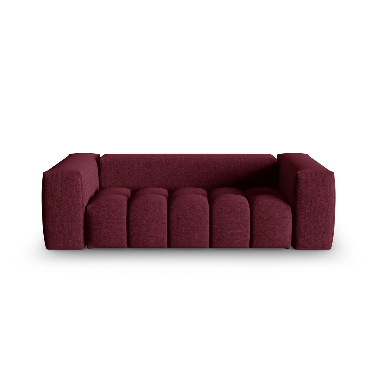 Verona 3-Sitzer Sofa aus Strukturierter Stoff in Burgund (Sorella 59), 200x85 cm von Cosmopolitan Design – Bild 1