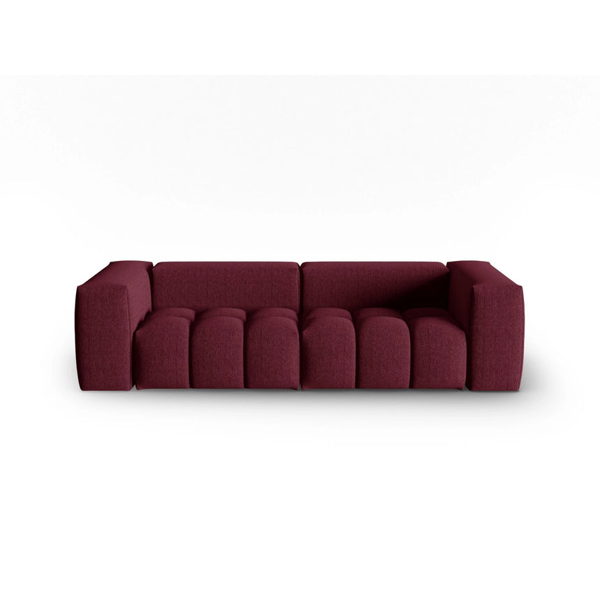 Verona 3-Sitzer Sofa aus Strukturierter Stoff in Burgund (Sorella 59), 230x85 cm von Cosmopolitan Design – Bild 1