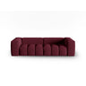 Verona 3-Sitzer Sofa aus Strukturierter Stoff in Burgund (Sorella 59), 230x85 cm von Cosmopolitan Design – Bild 1