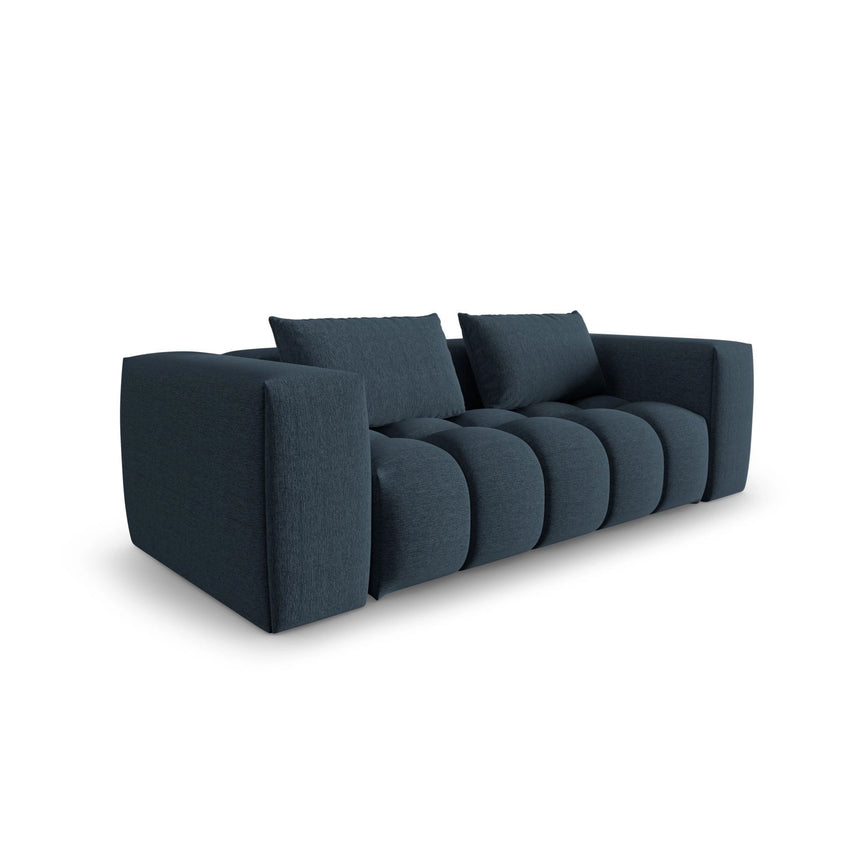 Verona 3-Sitzer Sofa aus Strukturierter Stoff in Dunkelblau (Sorella 77), 200x85 cm von Cosmopolitan Design – Bild 3