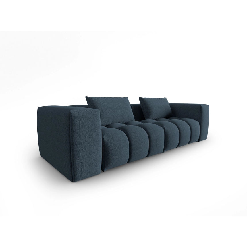Verona 3-Sitzer Sofa aus Strukturierter Stoff in Dunkelblau (Sorella 77), 230x85 cm von Cosmopolitan Design – Bild 3