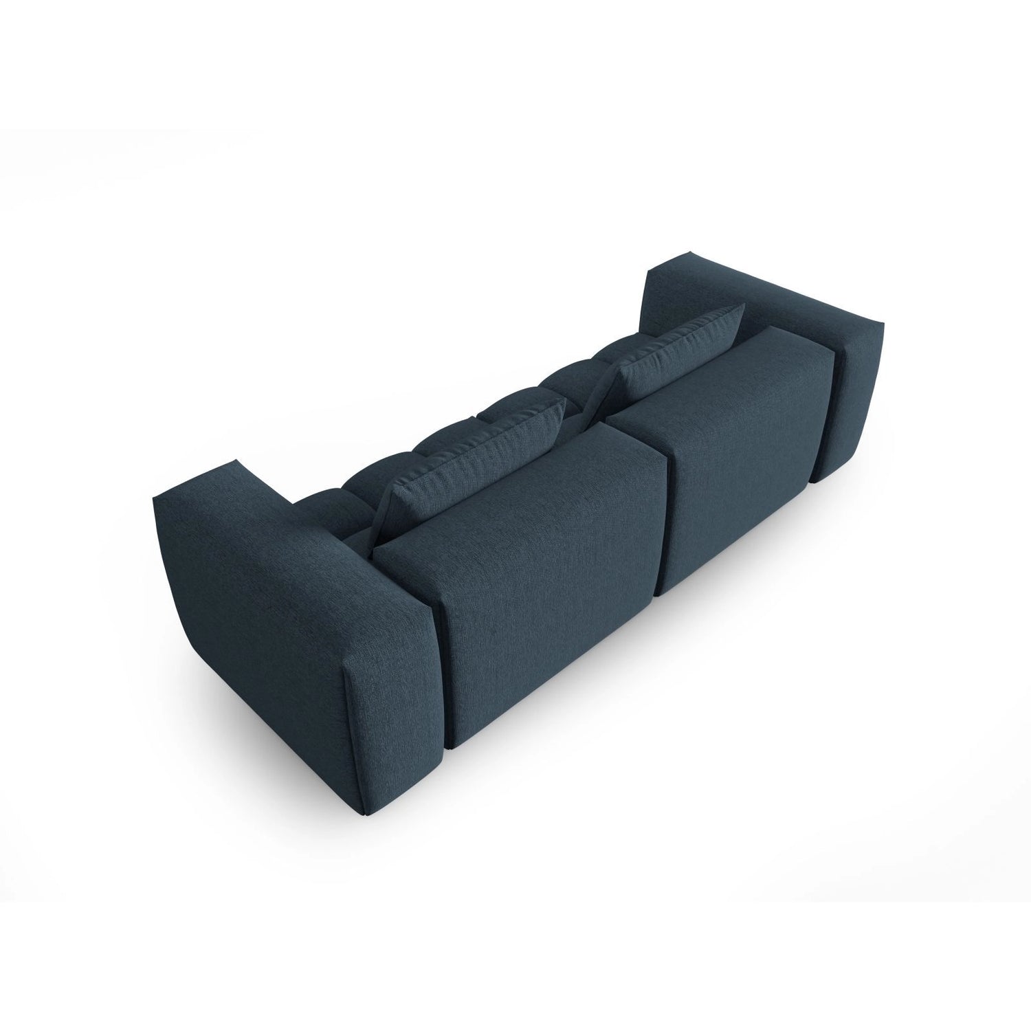 Verona 3-Sitzer Sofa aus Strukturierter Stoff in Dunkelblau (Sorella 77), 230x85 cm von Cosmopolitan Design – Bild 4