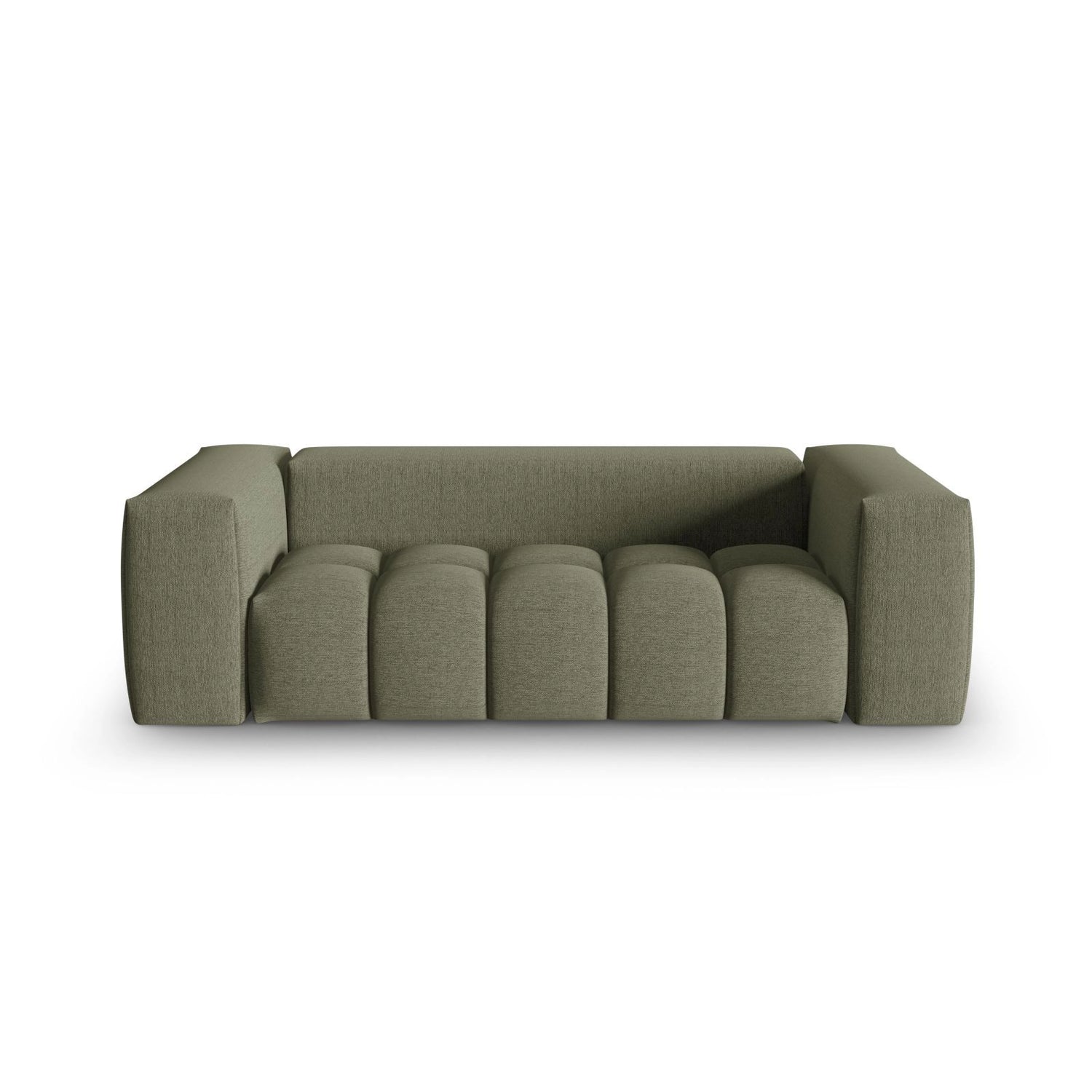 Verona 3-Sitzer Sofa aus Strukturierter Stoff in Dunkles olivgrün (Sorella 34), 200x85 cm von Cosmopolitan Design – Bild 1