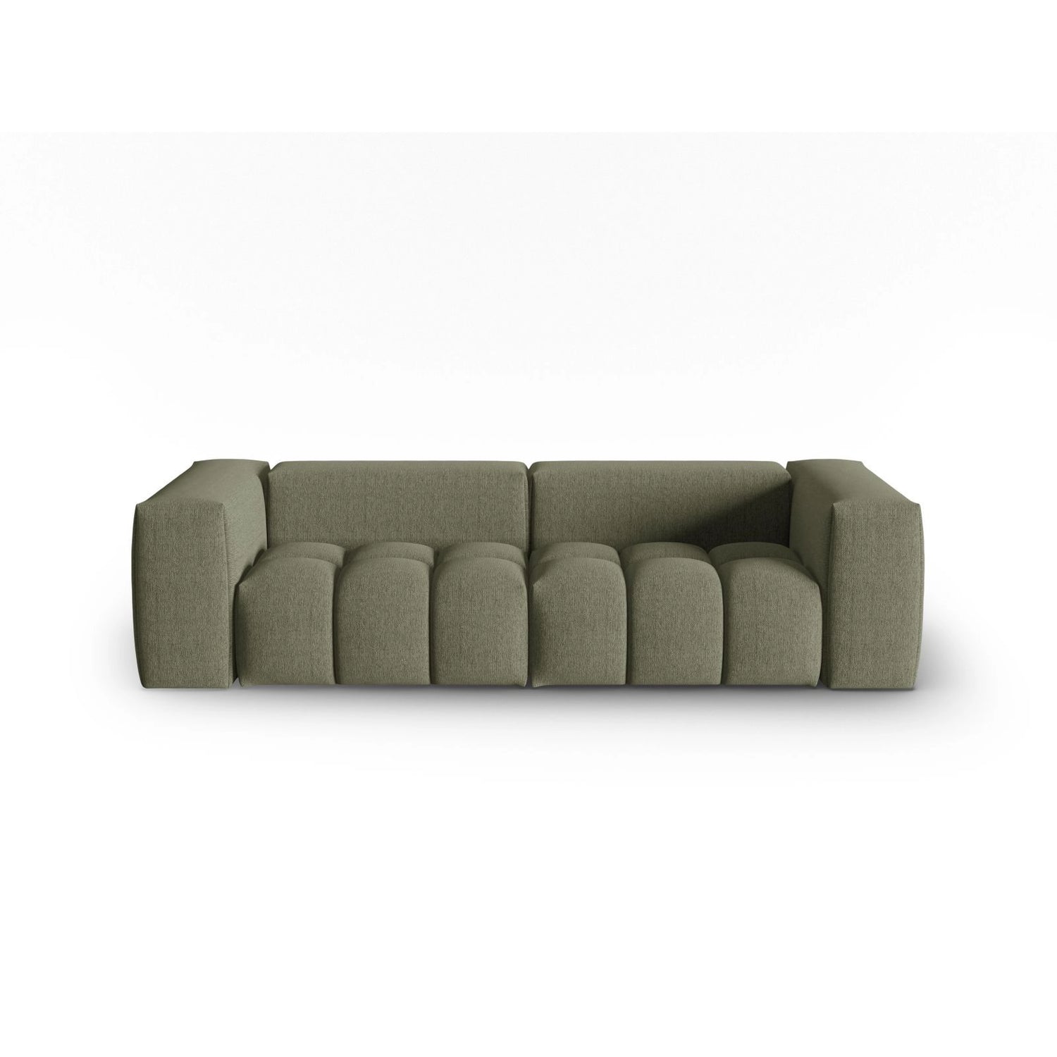 Verona 3-Sitzer Sofa aus Strukturierter Stoff in Dunkles olivgrün (Sorella 34), 230x85 cm von Cosmopolitan Design – Bild 1