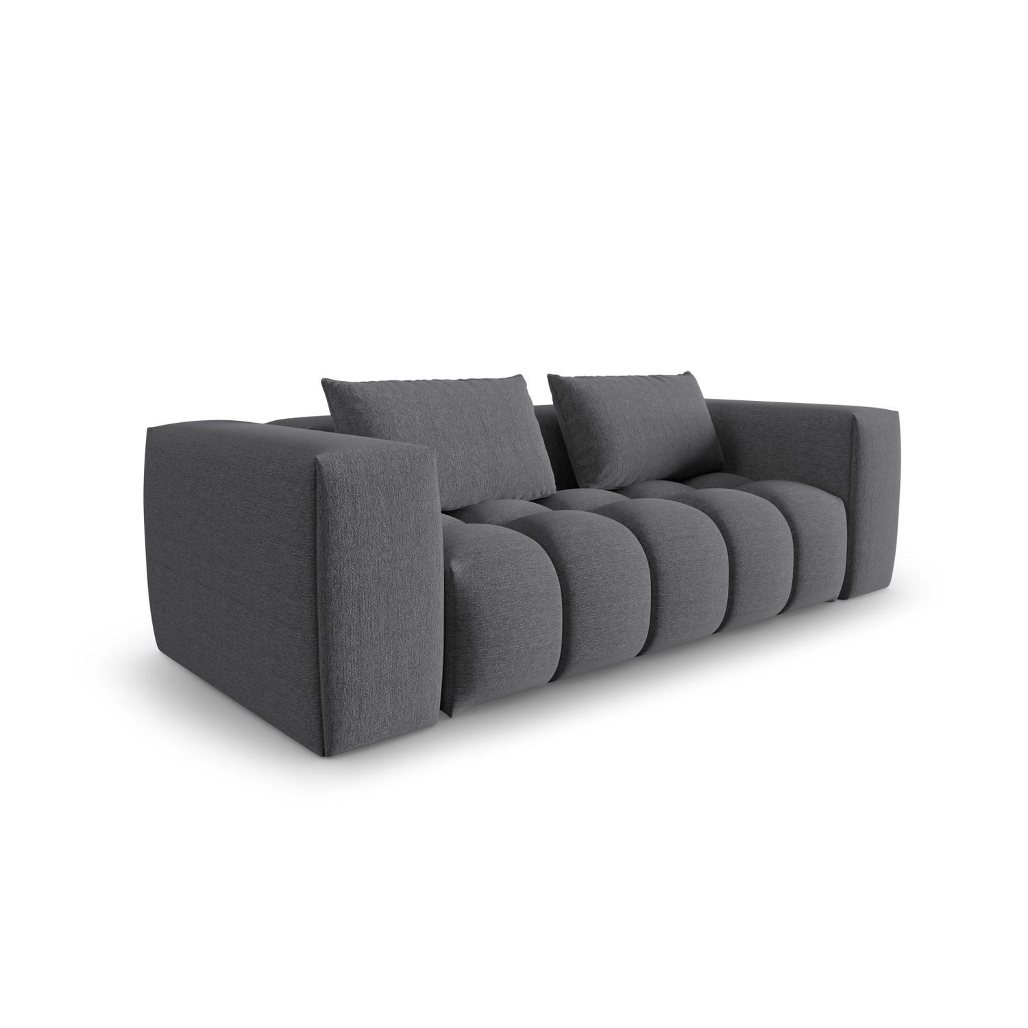 Verona 3-Sitzer Sofa aus Strukturierter Stoff in Grau (Sorella 89), 200x85 cm von Cosmopolitan Design – Bild 3