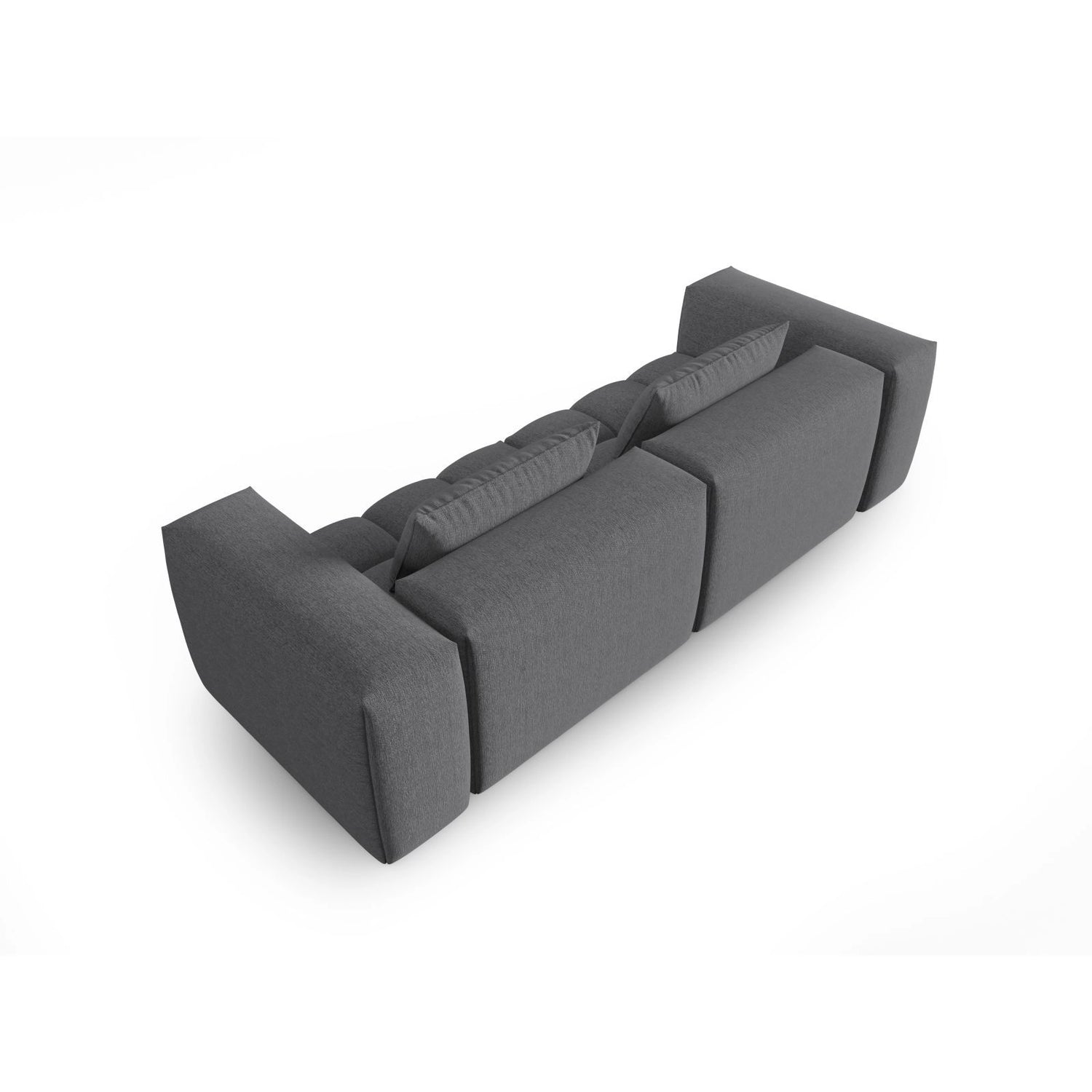 Verona 3-Sitzer Sofa aus Strukturierter Stoff in Grau (Sorella 89), 230x85 cm von Cosmopolitan Design – Bild 4