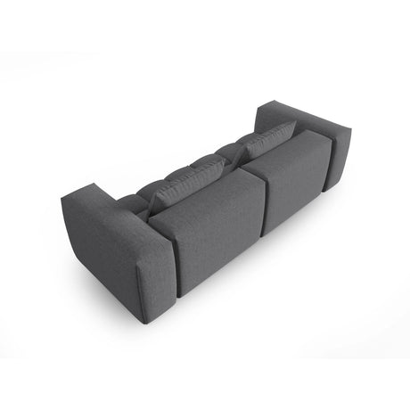 Verona 3-Sitzer Sofa aus Strukturierter Stoff in Grau (Sorella 89), 230x85 cm von Cosmopolitan Design – Bild 4