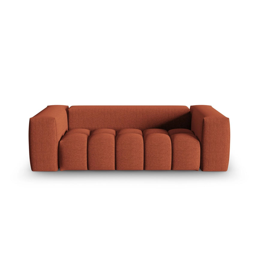 Verona 3-Sitzer Sofa aus Strukturierter Stoff in Koralle (Sorella 58), 200x85 cm von Cosmopolitan Design – Bild 1