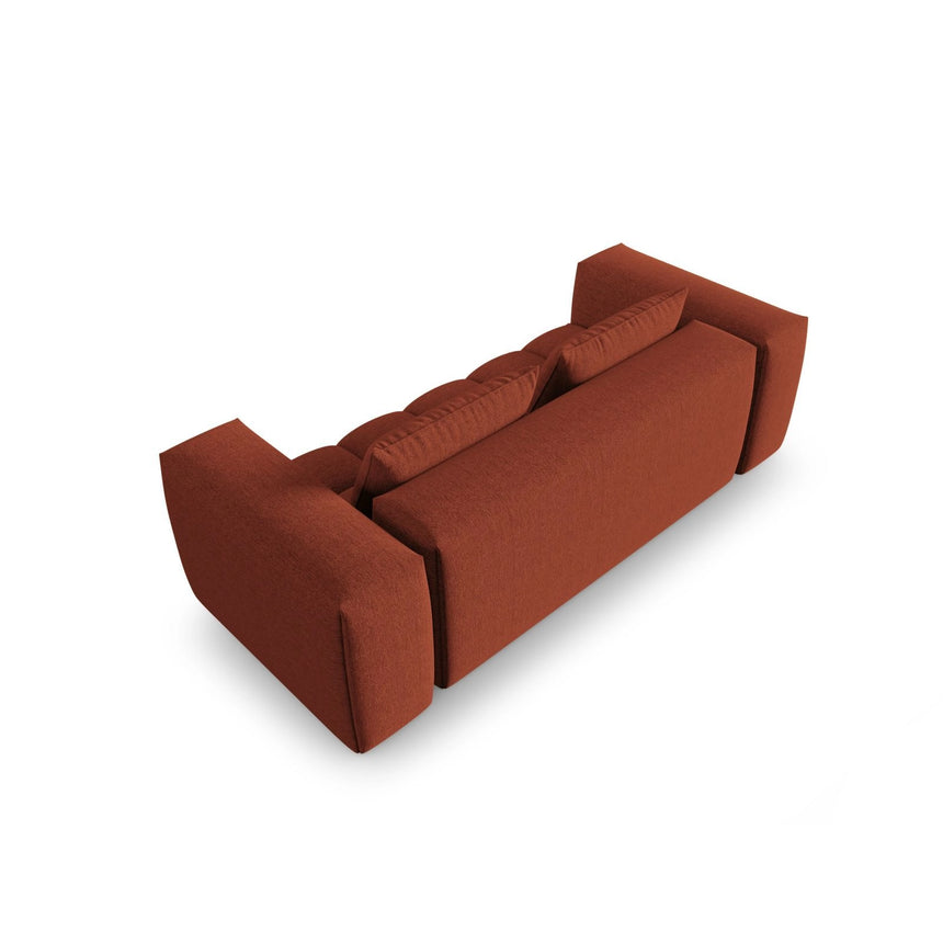 Verona 3-Sitzer Sofa aus Strukturierter Stoff in Koralle (Sorella 58), 200x85 cm von Cosmopolitan Design – Bild 4