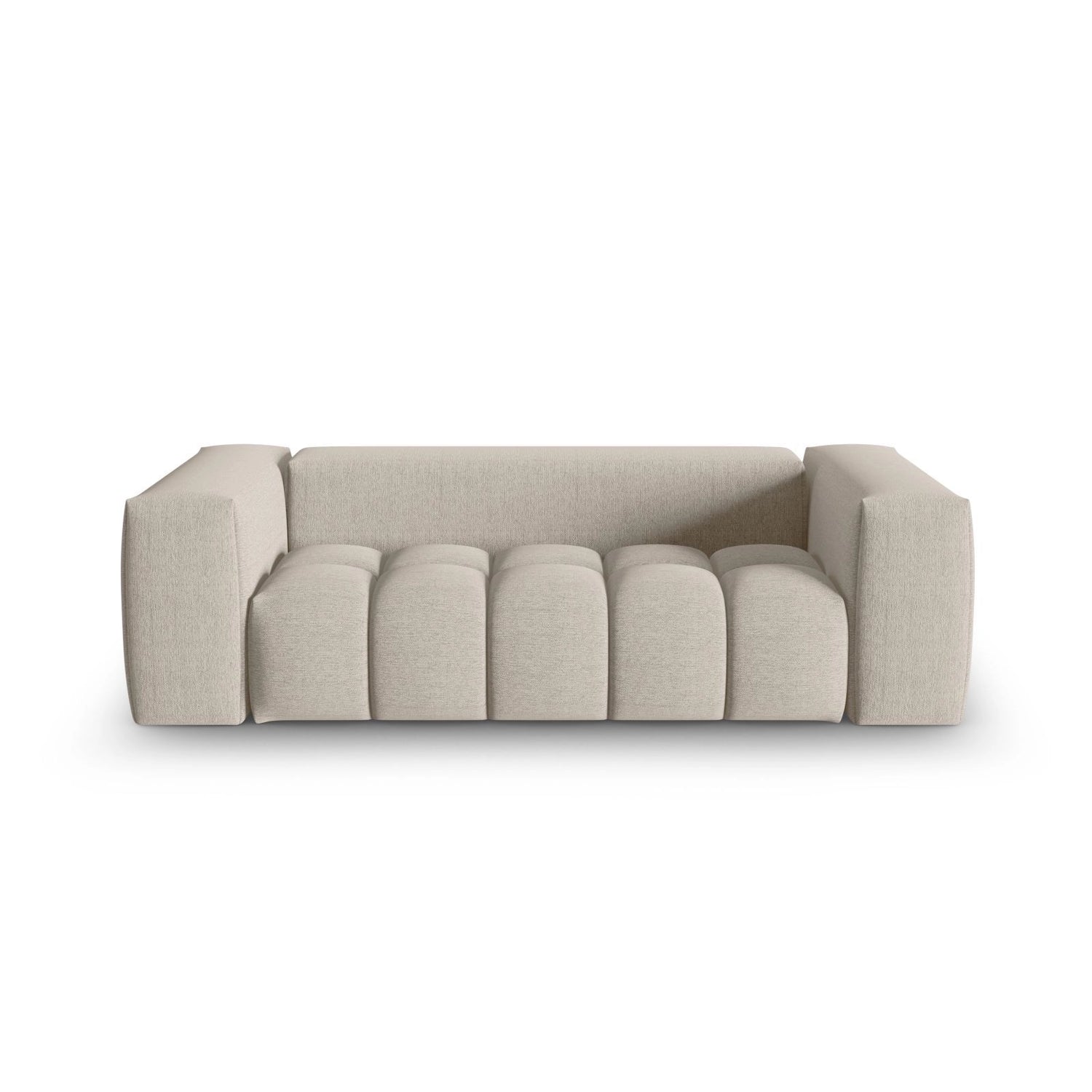 Verona 3-Sitzer Sofa aus Strukturierter Stoff in Sand (Sorella 05), 200x85 cm von Cosmopolitan Design – Bild 1