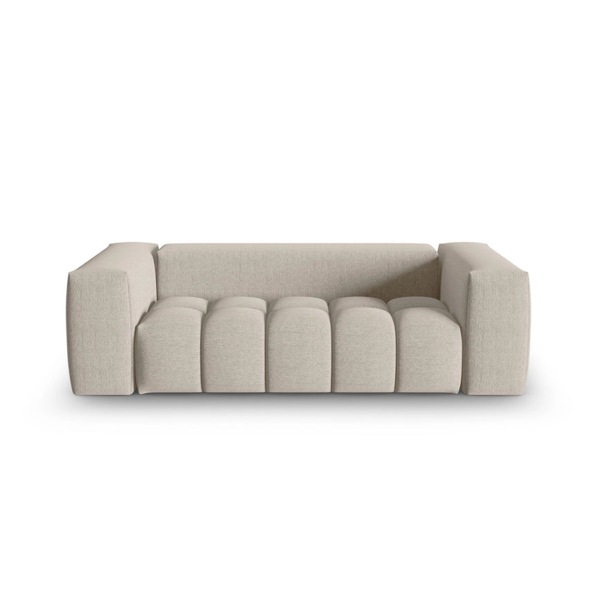 Verona 3-Sitzer Sofa aus Strukturierter Stoff in Sand (Sorella 05), 200x85 cm von Cosmopolitan Design – Bild 1