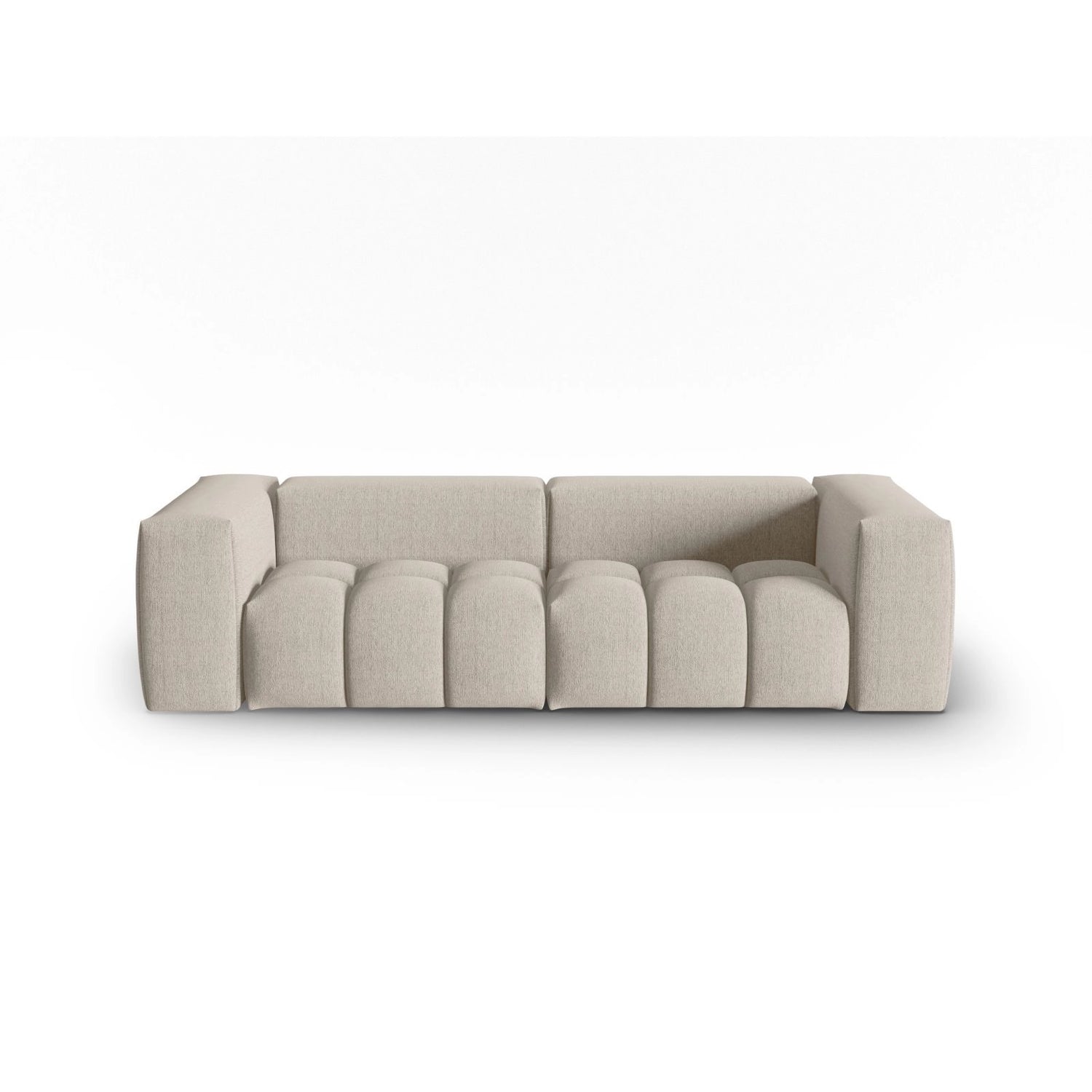 Verona 3-Sitzer Sofa aus Strukturierter Stoff in Sand (Sorella 05), 230x85 cm von Cosmopolitan Design – Bild 1
