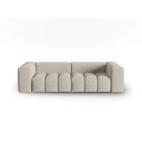 Verona 3-Sitzer Sofa aus Strukturierter Stoff in Sand (Sorella 05), 230x85 cm von Cosmopolitan Design – Bild 1