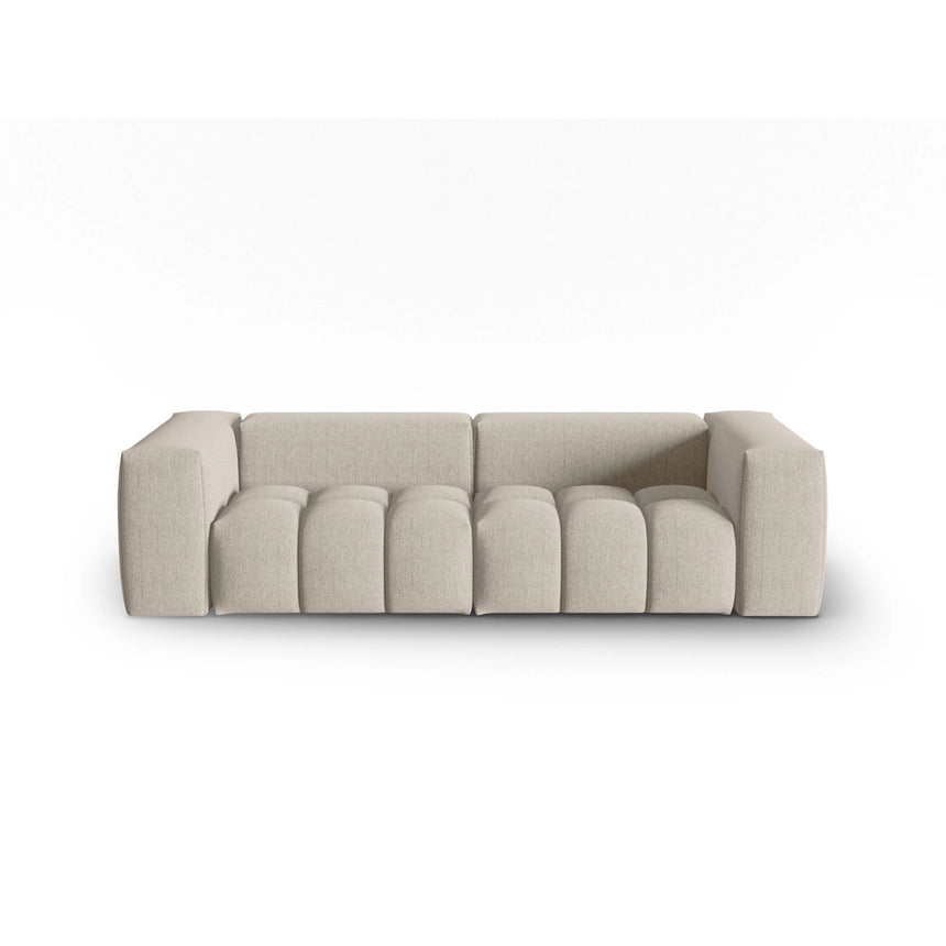 Verona 3-Sitzer Sofa aus Strukturierter Stoff in Sand (Sorella 05), 230x85 cm von Cosmopolitan Design – Bild 1